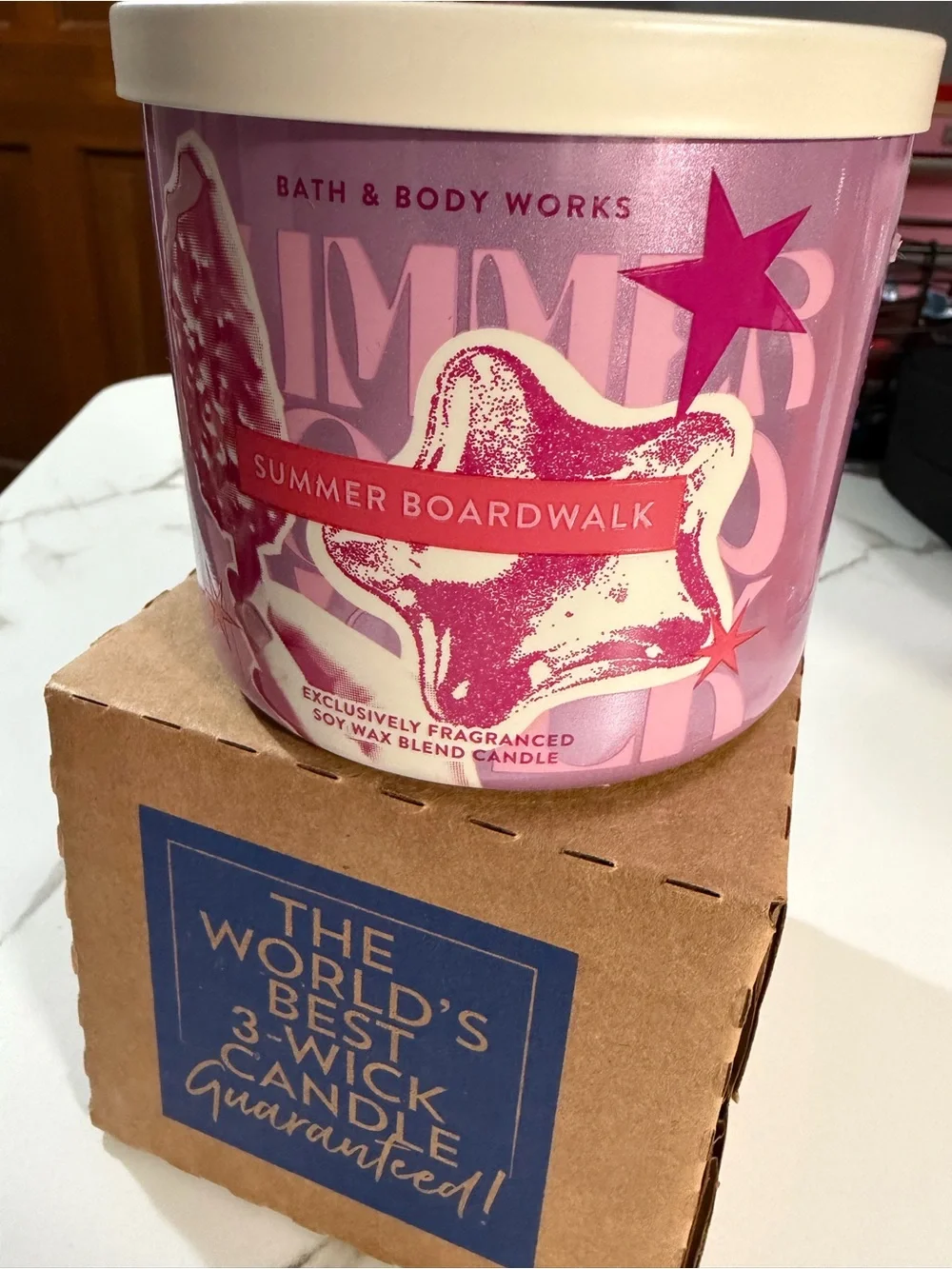 Bath & Body Works Summer Boardwalk 3-Wick Candle